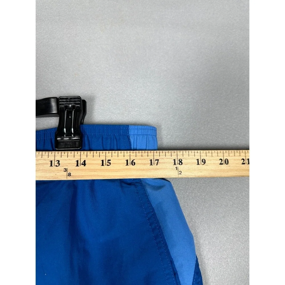 Nike Mens Swim Trunks Medium Blue  Drawstring Colorblock Board Shorts Mesh Lined